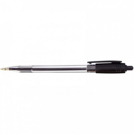 STYLO NOIR BILLE RÉTRACTABLE WIZ POINTE MOYENNE 1MM