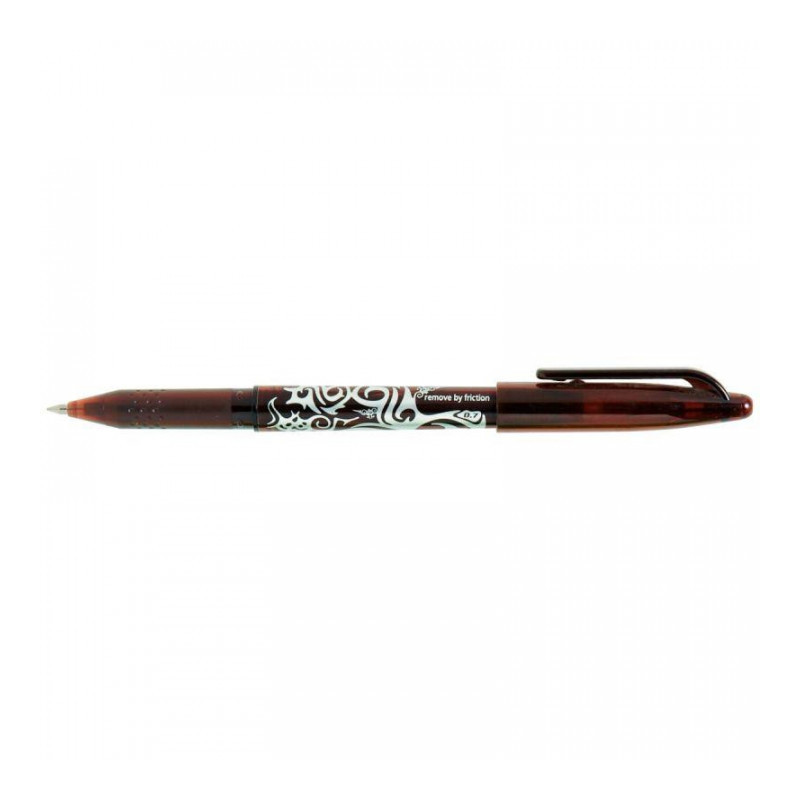 STYLO PILOT FRIXION CHOCOLAT BALL 0,7MM EFFACABLE AVEC LE BOUT DU STYL