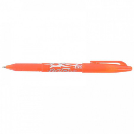 STYLO PILOT FRIXION ORANGE BALL 0,7MM  EFFACABLE AVEC LE BOUT DU STYLO