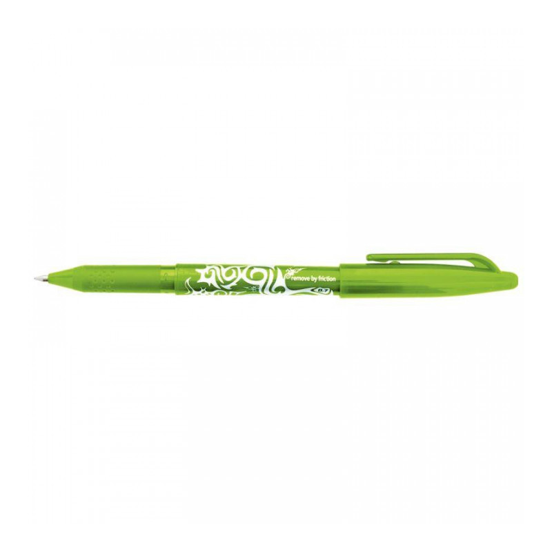 STYLO PILOT FRIXION VERT BALL 0,7MM CITRON  EFFACABLE AVEC LE BOUT DU STYLO