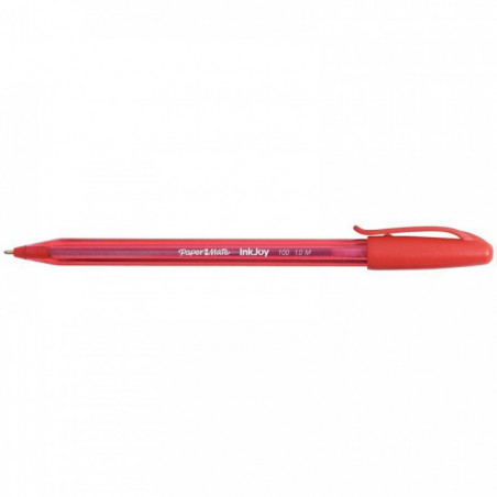 STYLO ROUGE BILLE INKJOY 100 CAP PAPERMATE S0957140