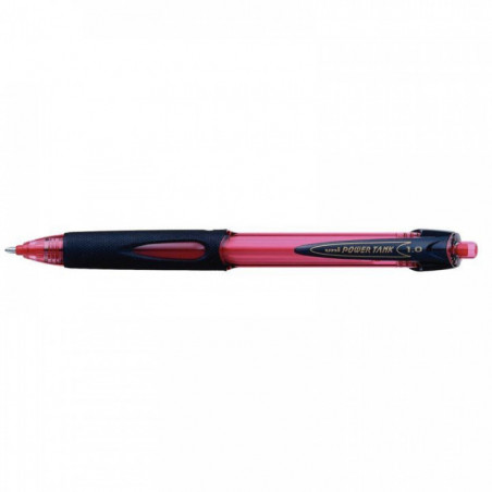 STYLO ROUGE BILLE  POWERTANK RÉTRACTABLE POINTE MOYENNE