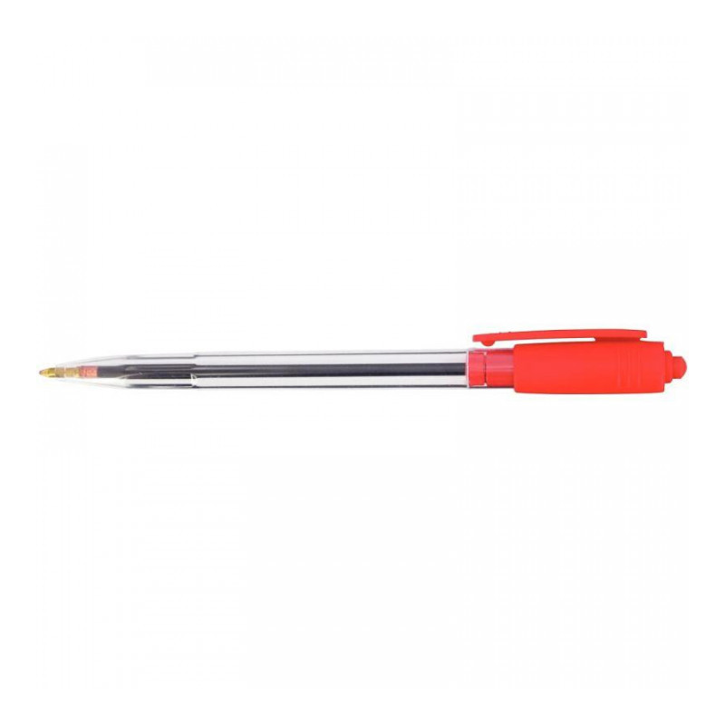 STYLO ROUGE BILLE RÉTRACTABLE WIZ POINTE MOYENNE 1MM