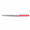 STYLO ROUGE CORPS TRANSPARENT RÉTRACTABLE 0.7MM ECONOMIQUE