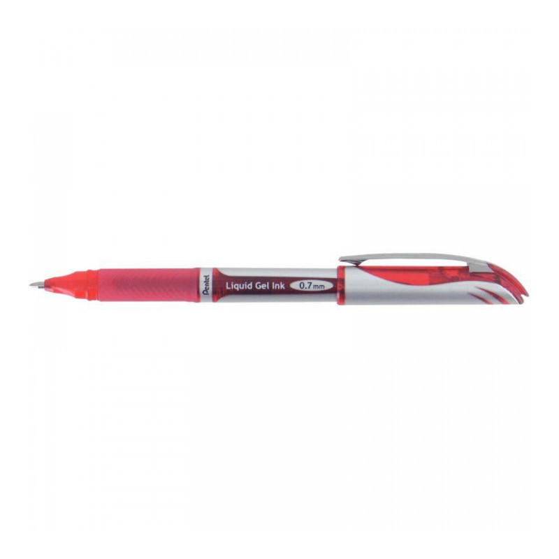 STYLO ROUGE ENERGEL BL57 POINTE MÉTAL 0,7MM  LIGNE FUTURISTE