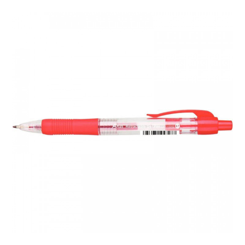 STYLO ROUGE GRIP GEL RÉTRACTABLE 0.7MM