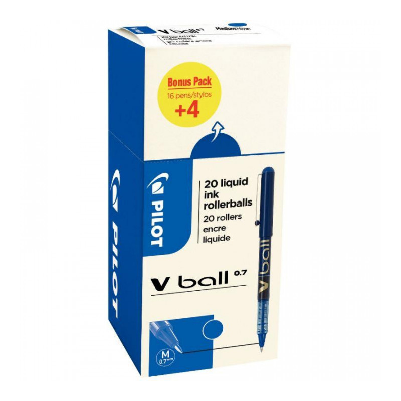 STYLO V BALL BLEU VB7 **VALUE PACK 16+4**  3131910520009