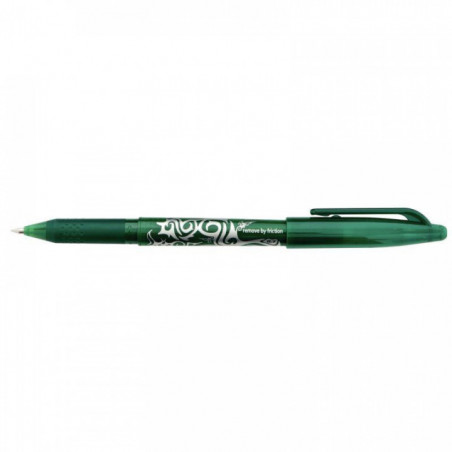 STYLO VERT PILOT FRIXION   BALL 0,7MM  EFFACABLE AVEC LE BOUT DU STYLO