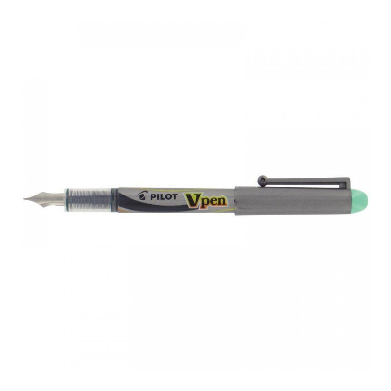 STYLO VERT PLUME JETABLE PILOT V-PEN PRO