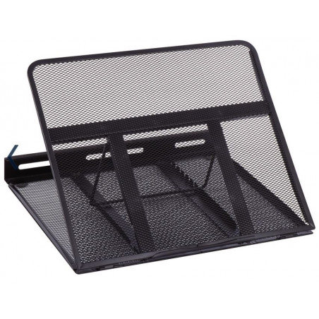 SUPPORT ORDINATEUR PORTABLE MESH NOIR 7 INCLINAISONS L33XP28.5XH3.8 98 % RECYCLABLE