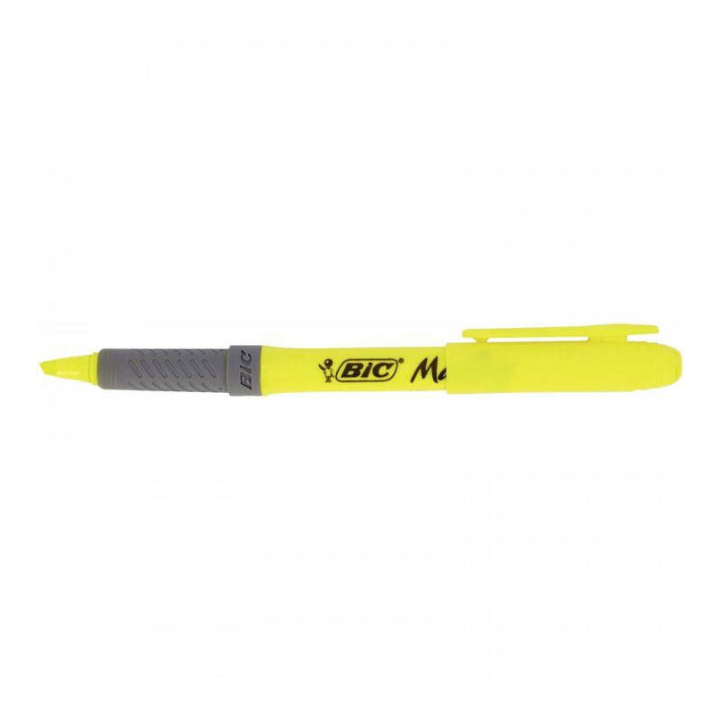 SURLIGNEUR JAUNE BIC HIGHLIGHTER GRIP 811935