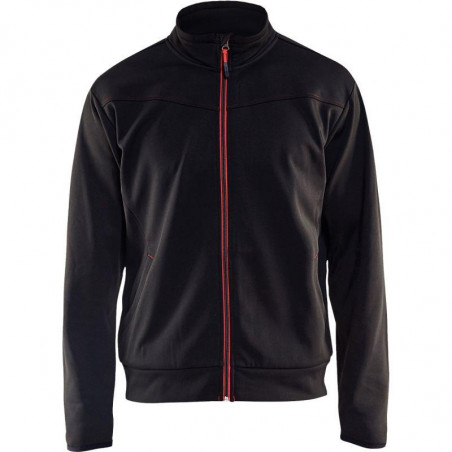 SWEAT À ZIP NOIR TAILLE S