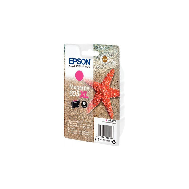 T03A34 603XL MAGENTA ETOILE DE MER EPSON J.ENC 4ML CART.J.ENC