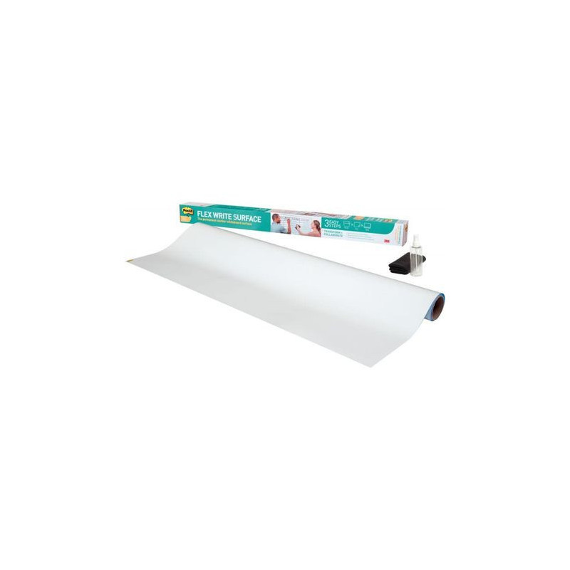 TABLEAU BLANC FLEX WRITE POST-IT LG 183 X LG 122 CM EN ROULEAU