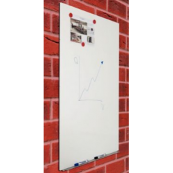 TABLEAU BLANC MAGNÉTIQUE SANS CADRE SKIN 150X100CM