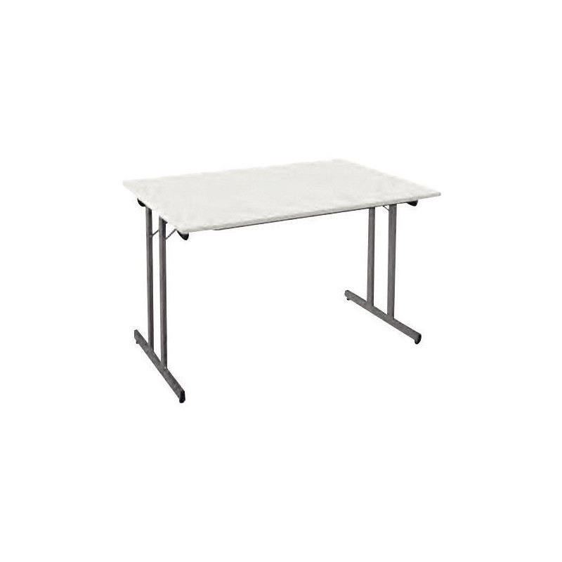 TABLE PLIANTE MULTIUSAGE L120 CM P60 CM BLANC