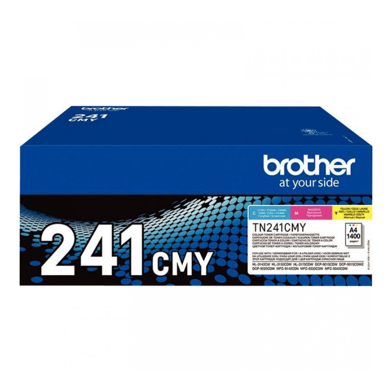 TN241CMY 3COUL 3TONERS CMY BROTHER 3X1400PAGES