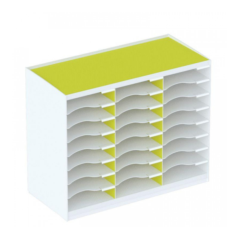 TRIEUR MONOBLOC 24 CASES BLANC/VERT