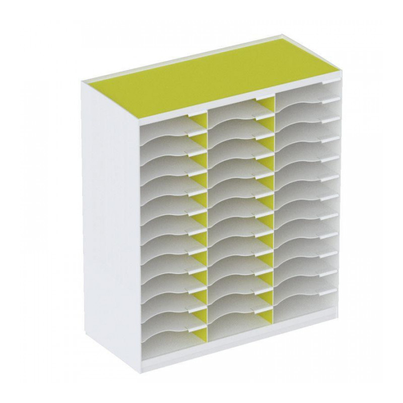 TRIEUR MONOBLOC 36 CASES BLANC/VERT