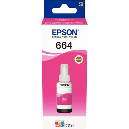 C13T664340 CART P/EPSON ECOTANK T6643 BOUTEILLE D'ENCRE MAGENTAV70ML 6500P EPSON