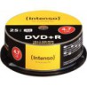 SPINDLE DE 25  DVD+R INTENSO 4,7 GO