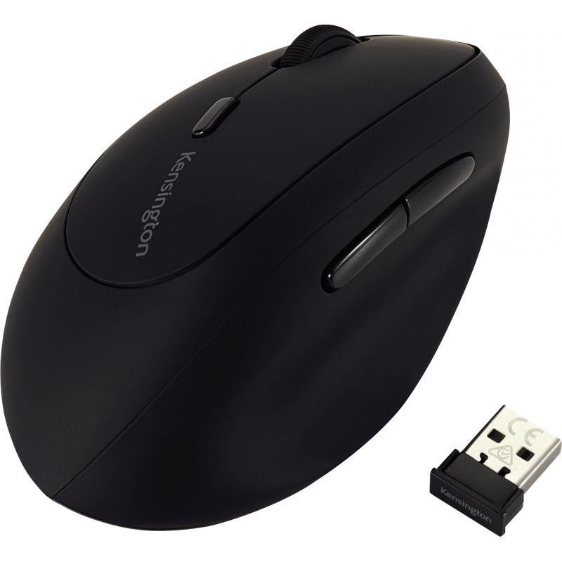 SOURIS ERGO KENSINGTON SANS FIL GAUCHER Design Vertical Ergonomique Pro Fit 2.4 GH avec Molette de Défilement & 4 Boutons pour é