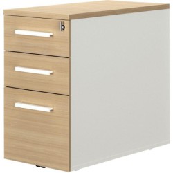 CAISSON BOUT BUREAU P60CM CONNEXION FAB FR HÊNE STRUCTURÉ/BLANC GAR 5 ANS