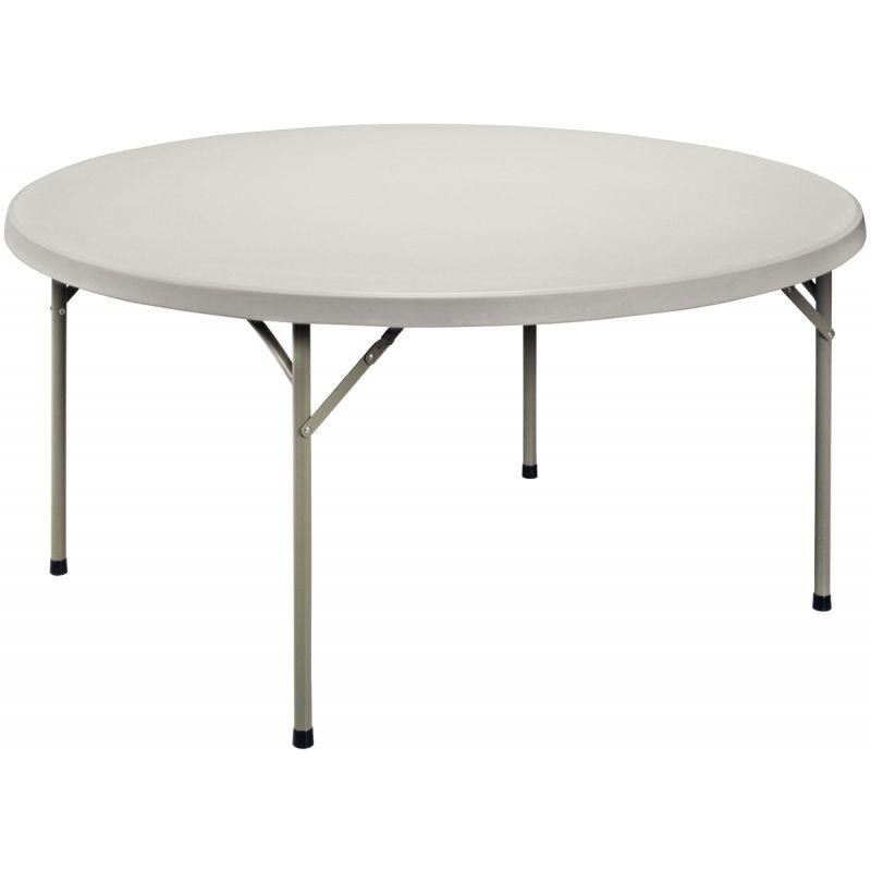 TABLE PLIANTE EN POLYÉTHYLÈNE RONDE Ø152 GRIS