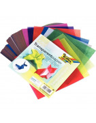 papiers vitrail et calque couleur